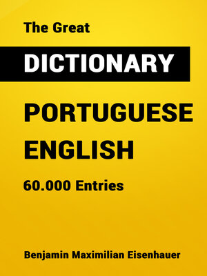 cover image of The Great Dictionary Portuguese--English